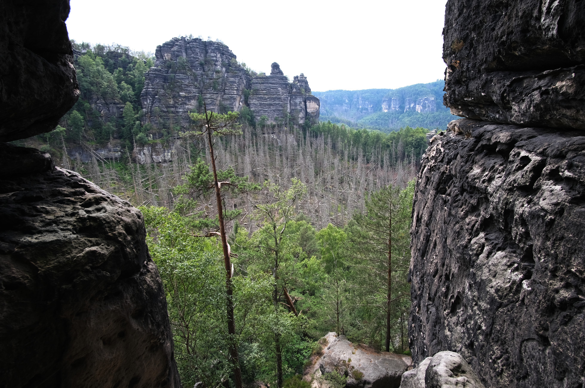 Ausblick beim Gipfelaufstieg