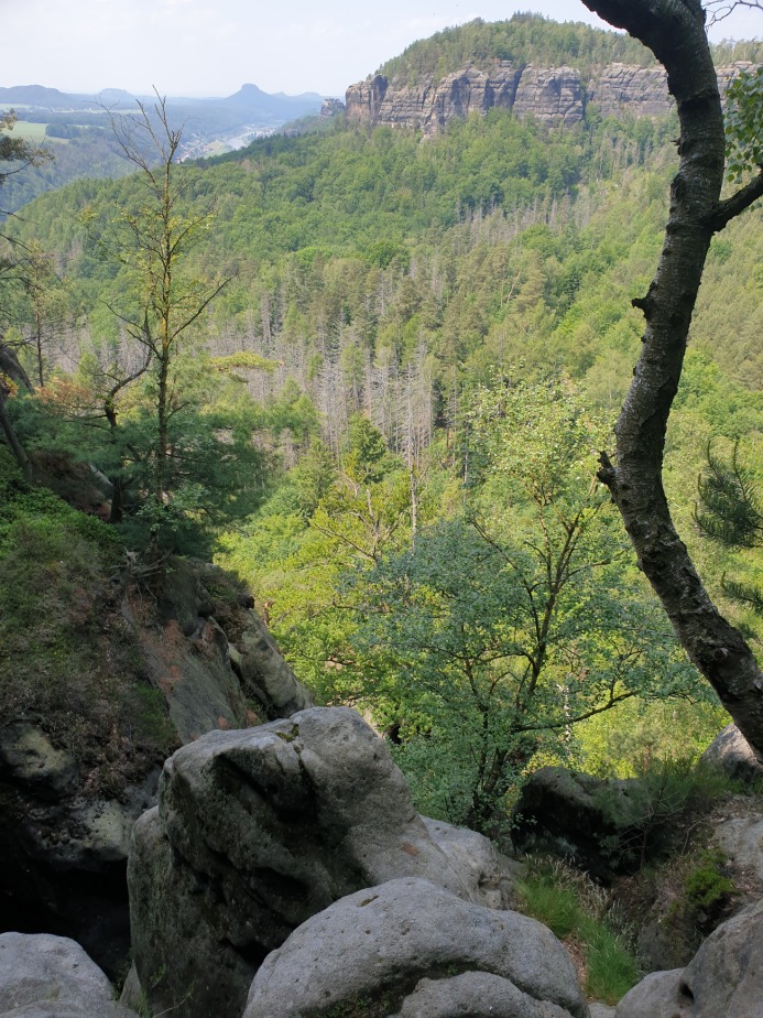 Erster Ausblick beim Aufstieg