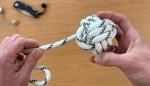 Affenfaust, Monkey fist oder Schmeißleinenknoten